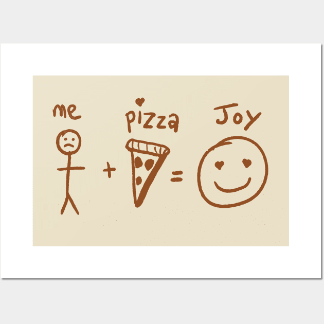 pizza joy Wall Art by clownverty